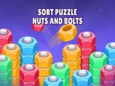 Sortează puzzle - piulițe și șuruburi